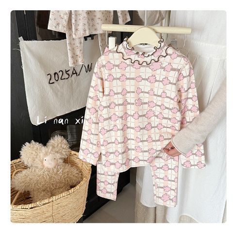 Bộ Quần Áo Dài Tay Cô Gái LINANXI - Cotton Nguyên Chất Mềm Mại, Họa Tiết Dễ Thương, Từ 2-6 Tuổi, Thời Trang Thu Đông 2025