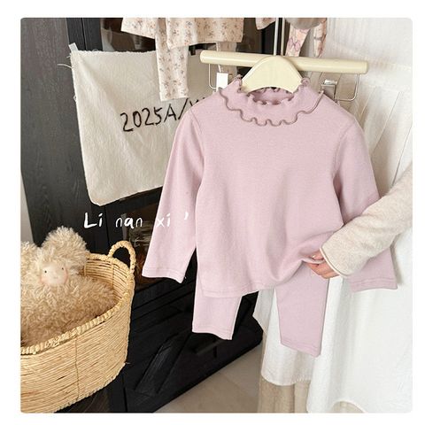 Bộ Quần Áo Dài Tay Cô Gái LINANXI - Cotton Nguyên Chất Mềm Mại, Họa Tiết Dễ Thương, Từ 2-6 Tuổi, Thời Trang Thu Đông 2025
