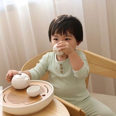 Bộ Đồ Dài Tay 3 Cúc Thun Gân MinkyMom Chính Hãng - Chất Liệu Cotton Mềm Mại, An Toàn Cho Bé, Phong Cách Thời Trang Trẻ Em