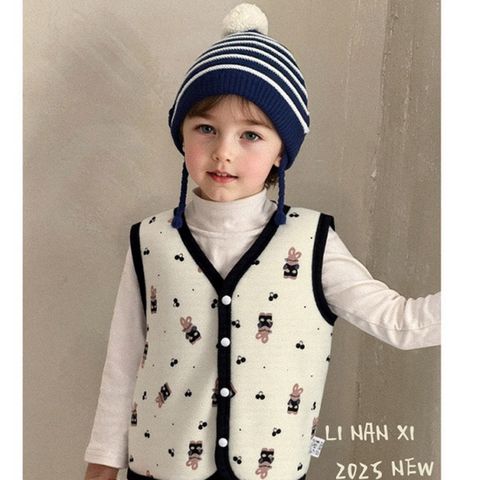 Áo Gile Nhung Lông Cừu Linanxi - Gile Đa Năng Giữ Ấm, Kiểu Dáng Hàn Quốc Cho Bé Trai, Bé Gái, Size 90-130