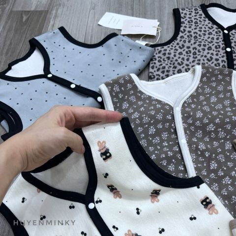 Áo Gile Nhung Lông Cừu Linanxi - Gile Đa Năng Giữ Ấm, Kiểu Dáng Hàn Quốc Cho Bé Trai, Bé Gái, Size 90-130