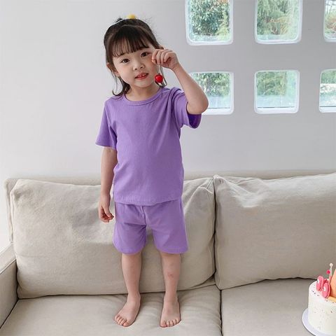 Bộ Cộc Tay Ba Lỗ Thun Gân Happy Baby - Trang Phục Hè Dễ Thương Cho Bé Trai, Bé Gái, Chất Cotton Thoáng Mát, Không Bai, Không Phai
