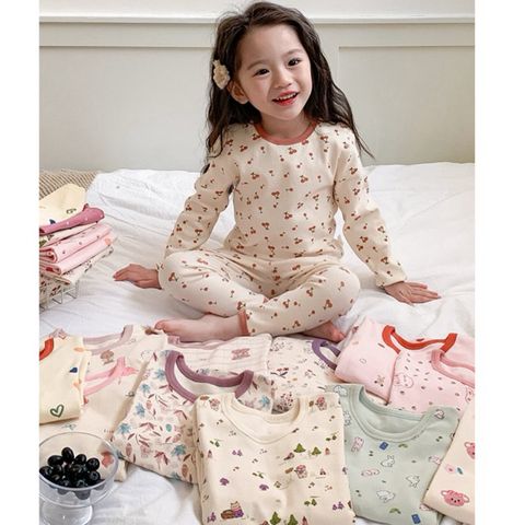 Bộ Quần Áo Dài Tay Thu Đông Cho Bé Gái - Họa Tiết Xinh Xắn, Chất Cotton Mềm Mại, Dễ Thương (Size 90-150)