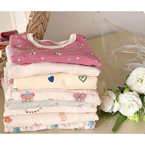 Bộ Quần Áo Dài Tay Thu Đông Cho Bé Gái - Họa Tiết Xinh Xắn, Chất Cotton Mềm Mại, Dễ Thương (Size 90-150)