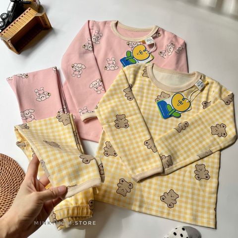 Bộ Dài Tay Cotton Họa Tiết Đáng Yêu Cho Bé - Thời Trang Thu Đông Siêu Xinh 2023, Đủ Size 1-6 Tuổi, Thoải Mái Chơi Đùa