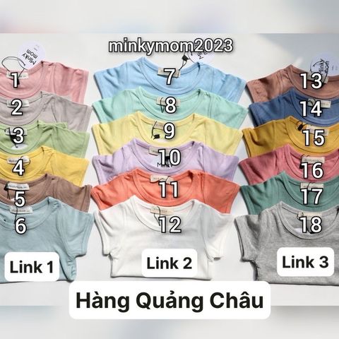 Bộ Cộc Đùi Thun Tăm Cạp Cao MinkyMom Quảng Châu Cho Bé Trai Bé Gái - Thoáng Mát, Nhiều Màu Sắc, Hè 2023