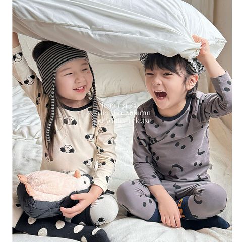 Bộ Quần Áo Dài Tay Cotton Hàn Quốc Cho Bé Trai, Bé Gái - Hoạ Tiết Xinh Xắn, Thoáng Mát 2024
