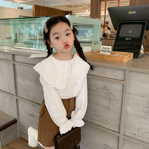 Áo Gile Len Kết Hợp Áo Sơ Mi Dài Tay Cho Bé Gái - Phong Cách Thu Đông Hàn Quốc, Size 90-150, Thời Trang Nữ 2023