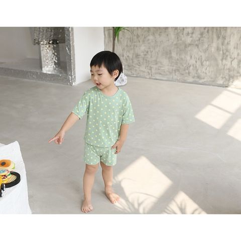 Bộ Cộc Tay Chấm Bi Thun Lạnh Minky Mom Cho Bé - Chất Liệu Cotton Mềm Mại, An Toàn và Thoáng Mát, Size Đa Dạng Từ 6-26kg