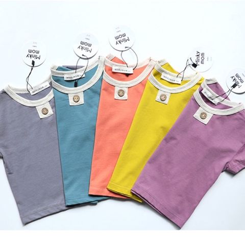 Bộ Cộc Cotton Lạnh MINKYMOM 2023 - Quần Lửng Thoáng Mát Cho Bé Ngày Hè, Dành Cho Bé Đi Học, Siêu Thoải Mái, Hút Ẩm Tốt