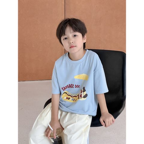 Áo Thun Hoạt Hình Dễ Thương AmbbKids Cho Bé Trai & Bé Gái - Chất Cotton Mềm Mịn, Thoáng Mát, Phong Cách Hè 2025