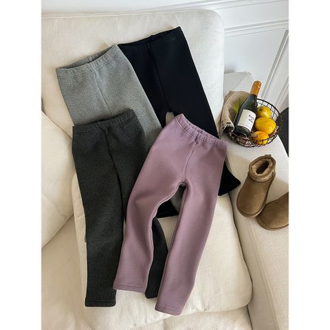 Quần Legging Bé Gái Ambbkids 2024 - Len Nhung Lót Lông Dày Dặn, Co Dãn Mềm Mại, Thời Trang Hàn Quốc Mùa Đông ấm áp