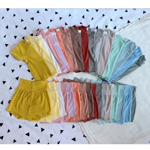 Bộ Cộc Thun Lạnh Minky Mom Cao Cấp - 16 Màu Ngọt Ngào, Thoáng Mát Cho Bé - Quần Chip Nằm Điều Hòa Thời Trang Trẻ Em
