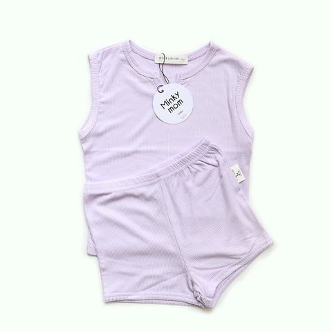 Bộ Sát Nách Thun Tăm MinkyMom Quảng Châu - Quần Áo Mùa Hè Cho Bé Trai, Bé Gái, Chất Liệu Cotton Thoáng Mát, Form Chuẩn