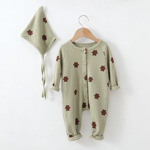 [TẶNG NÓN] Body Dài Tay Cho Bé, Body Sleepsuit Kèm Nón Thu Đông Cho Bé