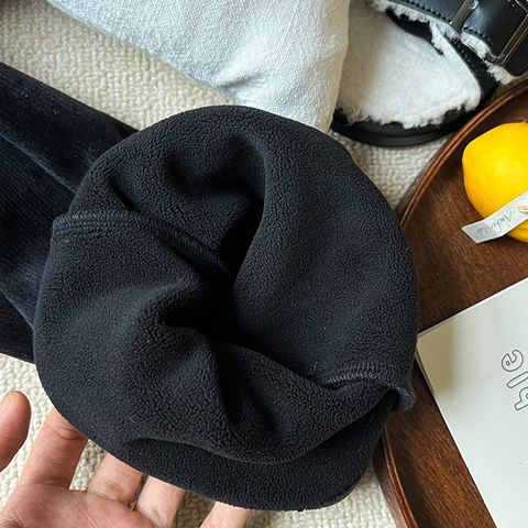 Ambbkids 2024-Quần Dài Nhung Lót Lông Ống Loe, Ống Vảy Siêu Ấm Mềm Mại Phong Cách Sành Điệu Cho Bé Gái Thu Đông 2024
