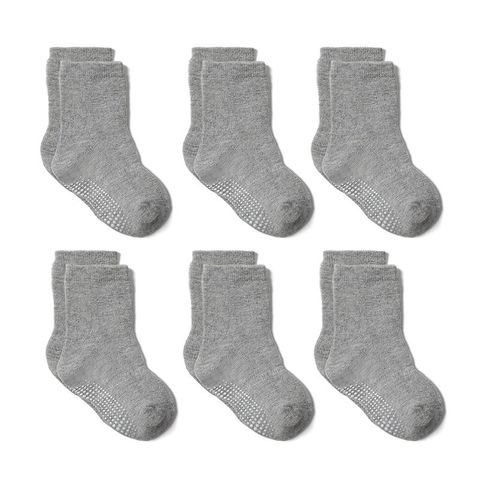 Set 6 Đôi Tất Chống Trượt Cho Bé 0-7 Tuổi - Tất Đẹp, Dễ Giặt, Thoải Mái Đi Trong Nhà Hoặc Trường Học