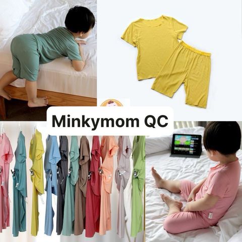 Bộ Cộc Tay Thun Gân Minky Mom Chính Hãng - Chất Liệu Cotton Mềm Mại, An Toàn Cho Bé, Thoáng Mát, Nhiều Kích Cỡ