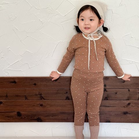 Bộ Đồ Ngủ Dài Tay Cotton 280g Không Đường Gân Họa Tiết Dễ Thương Cho Bé Trai Bé Gái - Phong Cách Hàn Quốc