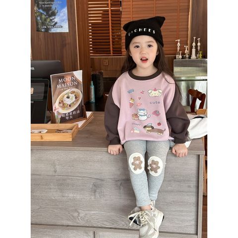 [2024] Quần Legging Gấu Hoạt Hình Co Dãn Mềm Mại, Dễ Thương Cho Bé Mùa Thu Đông Phong Cách Hàn Quốc