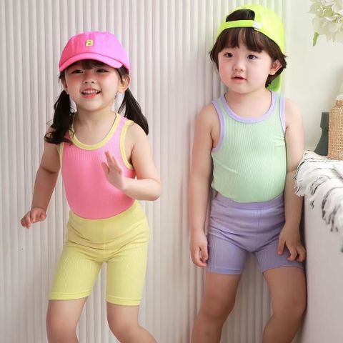 peekaboo2023 Bộ Ba Lỗ Tăm Phối Màu Cực Xinh Cho Bé Trai Bé Gái Phong Cách Hàn Quốc Mới Nhất Hè 2023