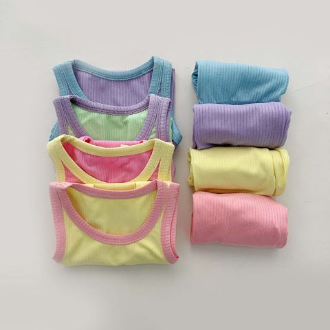 peekaboo2023 Bộ Ba Lỗ Tăm Phối Màu Cực Xinh Cho Bé Trai Bé Gái Phong Cách Hàn Quốc Mới Nhất Hè 2023
