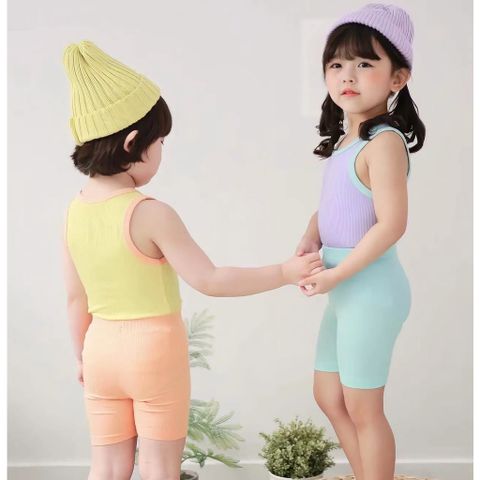 peekaboo2023 Bộ Ba Lỗ Tăm Phối Màu Cực Xinh Cho Bé Trai Bé Gái Phong Cách Hàn Quốc Mới Nhất Hè 2023