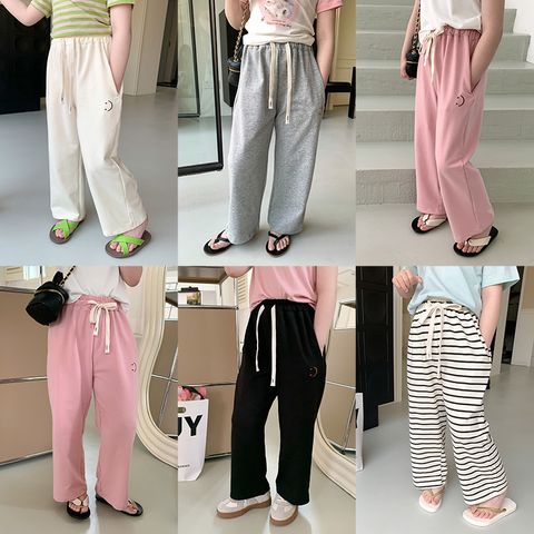 Quần Dài Ống Suông Cotton Mát Mẻ Cho Bé Gái 1-8 Tuổi - Thời Trang Trẻ Em Ambb Kids, Thoải Mái Đi Học, Đi Chơi
