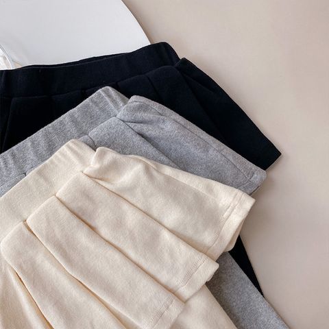 AMBB - Quần Legging Giả Váy, Quần Nỉ Liền Chân Váy Xếp Ly Cho Bé Gái Hàng Ambb Kids Quảng Châu