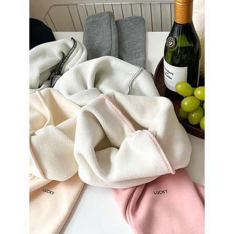 Quần Legging Lót Nỉ Dày Dặn LUCKY Cho Bé Gái - Thoải Mái, Co Dãn, Phong Cách Hàn Quốc, Mùa Thu Đông 1-8 Tuổi