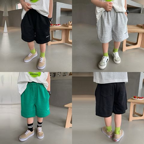 Quần Short Nối Chữ Đa Năng Hàn Quốc Cho Bé Trai Bé Gái - Chất Liệu Cotton Mềm Mịn, Thoáng Mát, Phong Cách Thể Thao Mùa Hè