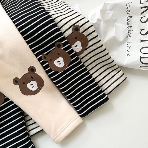 Ambbkids-Quần Legging Gấu Lót Lông Giữ Nhiệt Hình Gấu Bear Dễ Thương  Cho Bé Trai Bé Gái Hàng Quảng Châu Cao Cấp