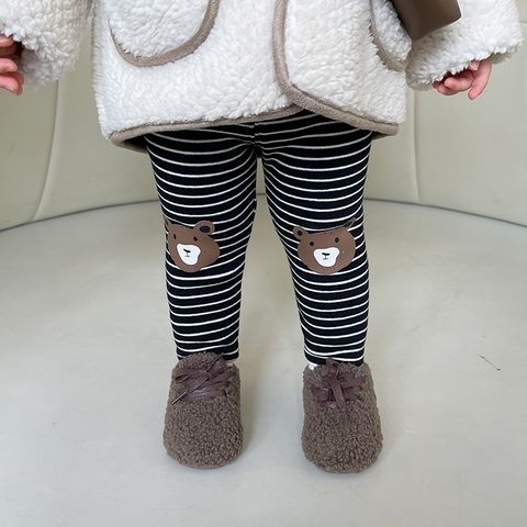 Ambbkids-Quần Legging Gấu Lót Lông Giữ Nhiệt Hình Gấu Bear Dễ Thương  Cho Bé Trai Bé Gái Hàng Quảng Châu Cao Cấp