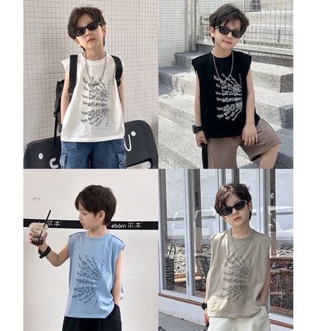 Áo Thun Sát Nách Cotton Dáng Rộng Phong Cách Hàn Quốc Cho Bé Trai Hàng Chính Hãng AMBB - Thời Trang Năng Động, Đơn Giản Dễ Phối