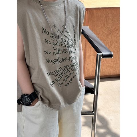 Áo Thun Sát Nách Cotton Dáng Rộng Phong Cách Hàn Quốc Cho Bé Trai Hàng Chính Hãng AMBB - Thời Trang Năng Động, Đơn Giản Dễ Phối