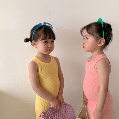 [2024] Đầm Sát Nách Ôm Body Thun Tăm Co Dãn Thoáng Mát Cho Bé Ngày Hè Năng Động