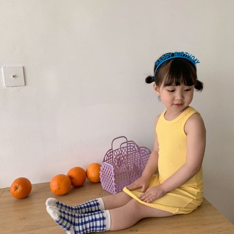 [2024] Đầm Sát Nách Ôm Body Thun Tăm Co Dãn Thoáng Mát Cho Bé Ngày Hè Năng Động