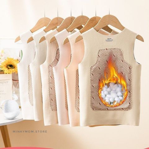 Áo Gile Giữ Nhiệt Kháng Khuẩn Không Đường May Cho Bé - Mặc Lót Ngủ Ấm Áp Lưng Ngực Bụng, Nhiều Size Và Màu Sắc