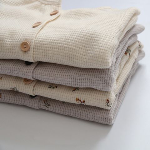 Bộ Đồ Dài Tay Cotton Tổ Ong Peekaboo - Thời Trang Thu Đông Cho Bé Phong Cách Hàn Quốc, Dễ Thương và Thoáng Khí