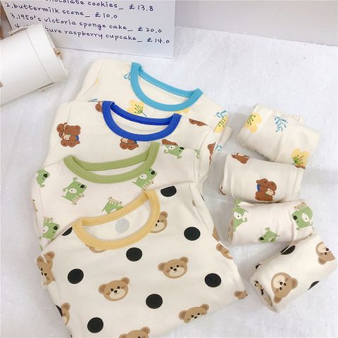 [Thanh lý ] Bộ Dài Tay Hoạt Hình Thu Đông Cho Bé Trai Bé Gái Phong Cách Hàn Quốc, Bộ Quần Áo Mặc Nhà Đi Học Cho Bé