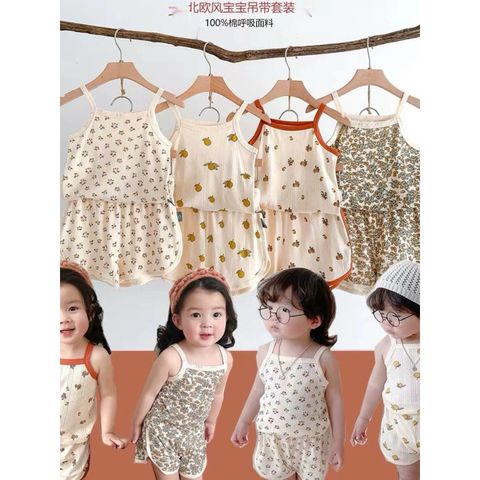 [PEEKABOO] Bộ 2 Dây Thông Hơi Phong Cách Bắc Âu Cho Bé Gái