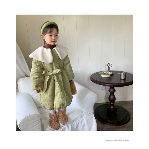 Áo Khoác Dáng Dài Cổ Lông Trắng Hàn Quốc Cho Bé Gái - Thời Trang Dày Dặn Xu Hướng Siêu Dễ Thương, Gợi Nhớ Những Nàng Công Chúa