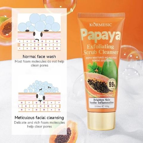 Tẩy Tế Bào Chết Da Mặt Papaya Peeling Gel 100g - Chiết Xuất Đu Đủ Dưỡng Ẩm, Làm Sạch Mịn Màng, Ngăn Ngừa Mụn Cho Da Khỏe Mạnh