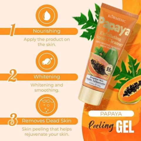 Tẩy Tế Bào Chết Da Mặt Papaya Peeling Gel 100g - Chiết Xuất Đu Đủ Dưỡng Ẩm, Làm Sạch Mịn Màng, Ngăn Ngừa Mụn Cho Da Khỏe Mạnh