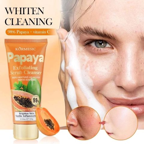 Tẩy Tế Bào Chết Da Mặt Papaya Peeling Gel 100g - Chiết Xuất Đu Đủ Dưỡng Ẩm, Làm Sạch Mịn Màng, Ngăn Ngừa Mụn Cho Da Khỏe Mạnh