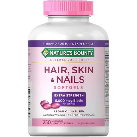 Viên Uống Nature's Bounty Hair Skin Nail - Đẹp Da, Mượt Tóc, Chắc Móng - Thực Phẩm Chức Năng Mỹ Chất Lượng Cao