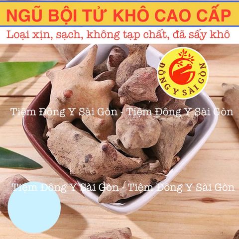 Ngũ Bội Tử Khô Cao Cấp 100g - Thực Phẩm Khô Tự Nhiên, Hỗ Trợ Tiêu Hóa và Giảm Đau Bụng, Không Tạp Chất