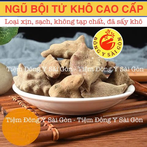 Ngũ Bội Tử Khô Cao Cấp 100g - Thực Phẩm Khô Tự Nhiên, Hỗ Trợ Tiêu Hóa và Giảm Đau Bụng, Không Tạp Chất