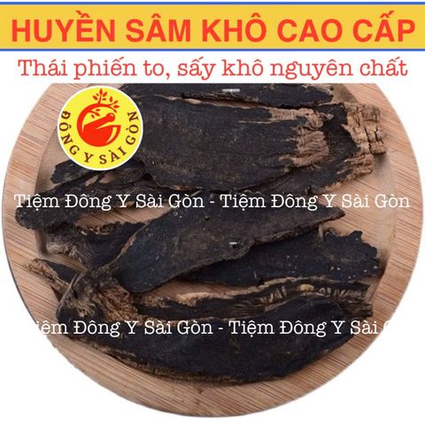 Huyền Sâm Cao Cấp Nguyên Chất 100g - Thực Phẩm Khô Hỗ Trợ Viêm Họng, Amidan, Mụn Nhọt, Xét Nghiệm Y Tế