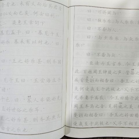 Vở Chép Mạnh Tử Chữ Hán In Mờ - Học Tiếng Trung Qua Chép - Tứ Thư Triết Học Nho Giáo - Giúp Nâng Cao Kỹ Năng Viết Chữ Hán